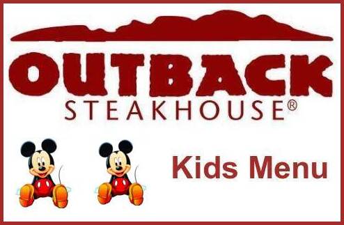 Outback Steakhouse Kids Menu Prices in Australia